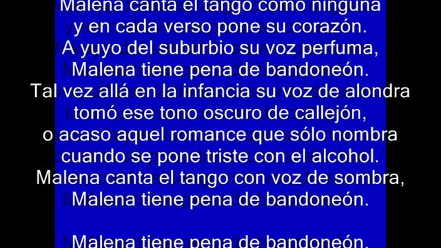 Malena - Tango 1941 Música: Lucio Demare Letra: Homero Manzi смотреть онлайн
