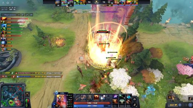 ТОП 1 Lina 🔥 gpK~ на сигнатурной Лине захватила карту Dota 2 смотреть онлайн