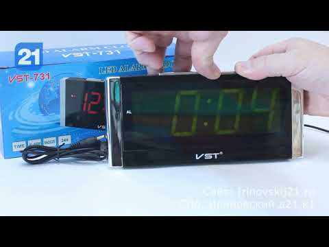 VST-731 - обзор электронных часов смотреть онлайн