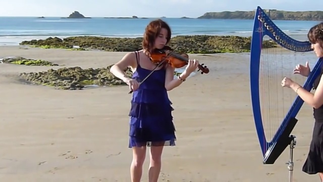 TITANIC Theme Song - My Heart Will Go On - Harp _ Violin смотреть онлайн