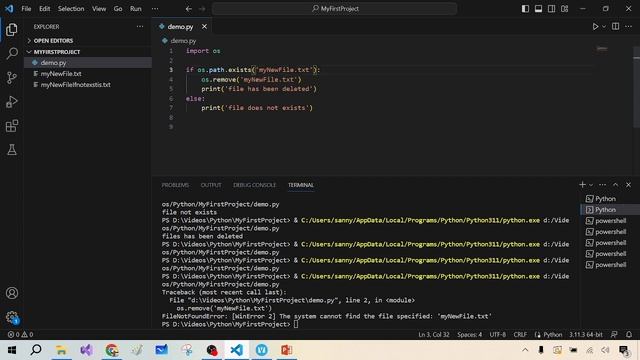 45- Delete Files || Delete Folders in Python in Hindi смотреть онлайн