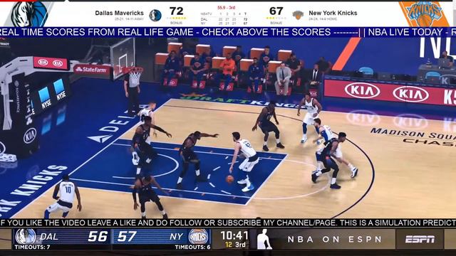 NBA 2K21 MOD NEXT GEN (PC) - NBA LIVE NOW! - MAVERICKS VS KNICKS - 2021 NBA SEASON - SIMULATION !! смотреть онлайн