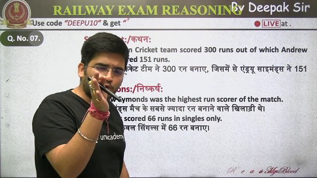 10:15 AM - RRB Group D/CBT-2 2020-21 | Reasoning by Deepak Tirthyani | Logical Reasoning (Part-1) смотреть онлайн