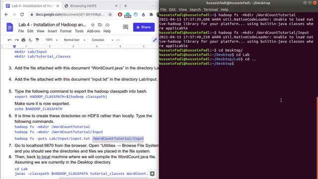 How to run WordCount program using Hadoop on Ubuntu смотреть онлайн