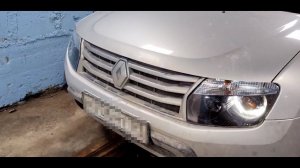 RENAULT DUSTER на BILED линзах DKa 40W 6000K // ИСПРАВИЛИ УЖАСНЫЙ СВЕТ (Мурманск)