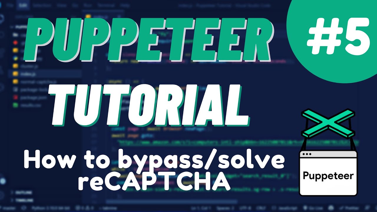 Урок № 5 Nodejs Puppeteer - Как обойти / разгадать reCAPTCHA с помощью 2captcha API смотреть онлайн