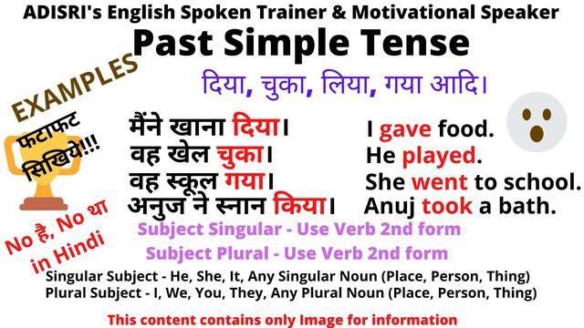 Examples of Past Simple Tense in just 1 IMAGE, 🤙 👍👉बस इतना सा😀😀😀, Examples अब मुट्ठी में.By Alok Si смотреть онлайн