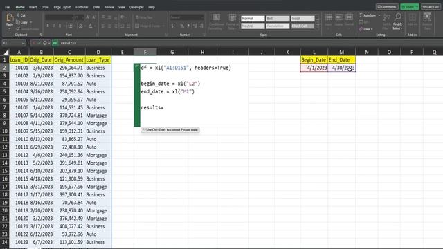 Excel Python Query by Date Range (Updated) смотреть онлайн