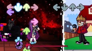 Friday Night Funkin' DDLC VS EDDSWORLD | Fandom Fracture (FNF Mod) (Triple Trouble Remix/Edd/Monika