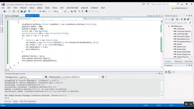 How to create a basic PIE Chart in Winforms C# using LiveCharts смотреть онлайн