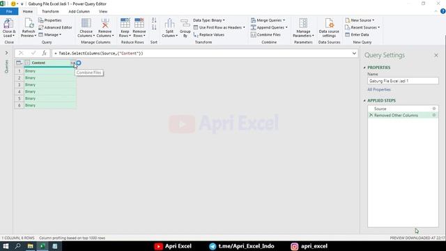 05. Gabung File Excel Jadi Satu File | Power Query Excel | смотреть онлайн
