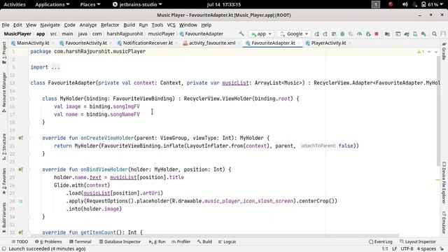 63.Favourites Functionality Part-2 | Music Player Application | Android Development Kotlin in Hindi смотреть онлайн