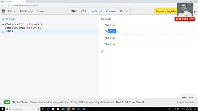 44. setInterval and setTimeout built-in methods in javascript смотреть онлайн