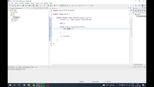 Soma de Pares Consecultivos (URI 1159) - Exercício resolvido Java - Beecrowd смотреть онлайн