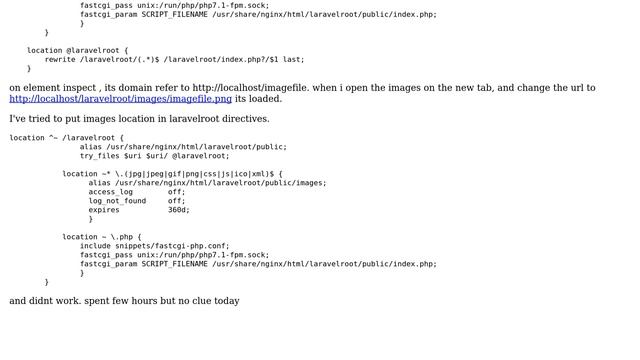 Unable to load images (error 404) with domain/subdirectory for laravel on nginx 1.13 смотреть онлайн