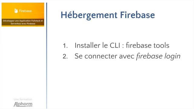 Démarrer avec l'hébergement Firebase : Installer le CLI et Firebase Tools смотреть онлайн