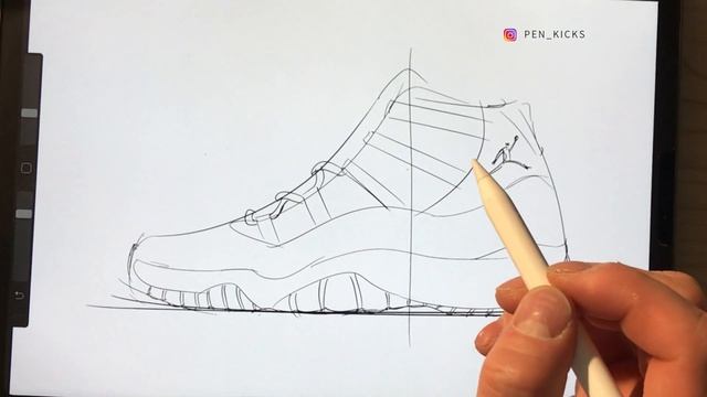[Ipad Drawing] Nike Air Jordan 11 Daily Sketch смотреть онлайн