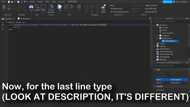 How To Make a Rotating Part in ROBLOX Studio смотреть онлайн