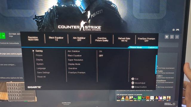 VALE A PENA ESSE MONITOR 144hz?? - Gigabyte G27F Review смотреть онлайн