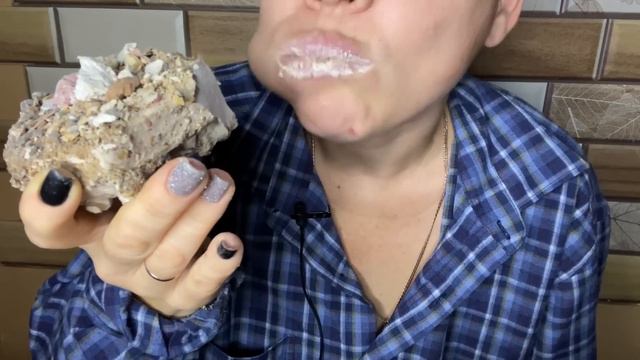 Большая десертная вкусняшка 🤤 Asmr clay and chalk. смотреть онлайн
