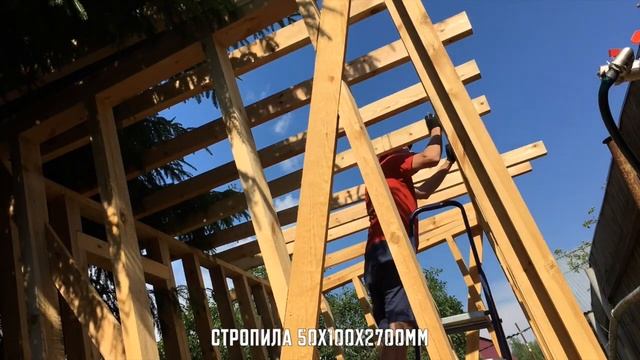 Сарай (хозблок) 3,55х2,1 за 6 минут.