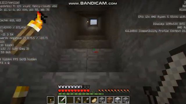 minecraft- шахта (поиск алмазов) прохождение 1.12.2 смотреть онлайн