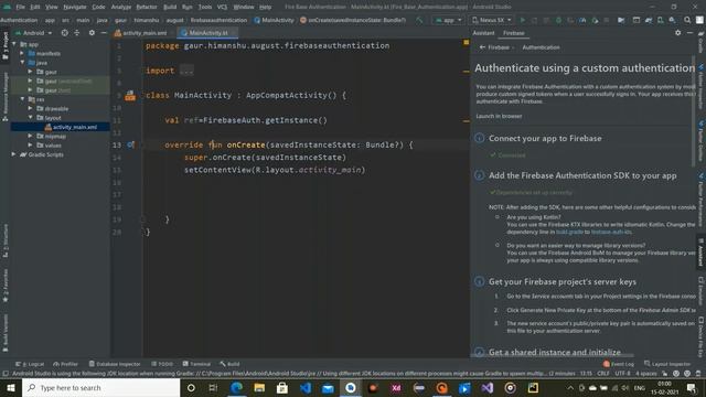 Firebase Authentication with Email and Password | Firebase Authentication | Android Studio | Kotlin смотреть онлайн