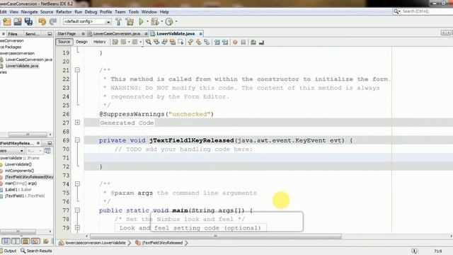Convert Text to Lower case while writing in JTextfield JAVA Swing- (UpperToLower) смотреть онлайн