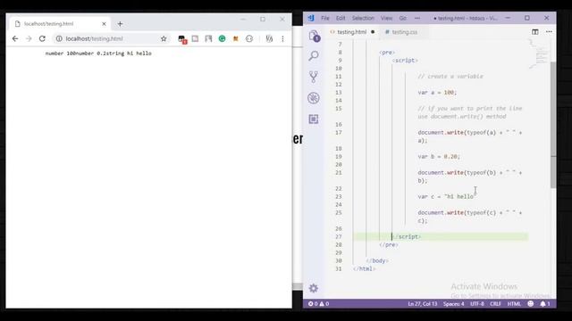 #7 - Web designing tutorial with html,css,javascript,php and sql - Learn javascript - Part-1 смотреть онлайн