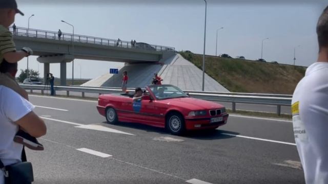 Трассу Н-31 Днепр-Решетиловка испытали гоночные болиды! смотреть онлайн