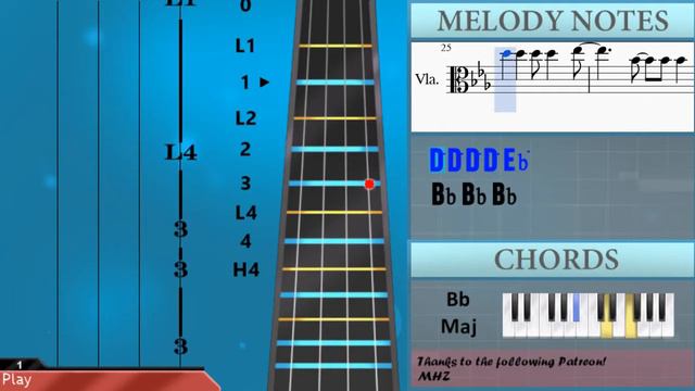 How to play Die Anywhere Else (Night in the Woods) by Alec Holowka on Viola (Tutorial) смотреть онлайн
