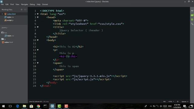 71 - ( jQuery Tutorial ) Selectors : Header смотреть онлайн