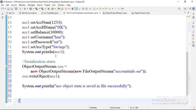 Serialization in Java || Session-2 || By Hari Krishna смотреть онлайн