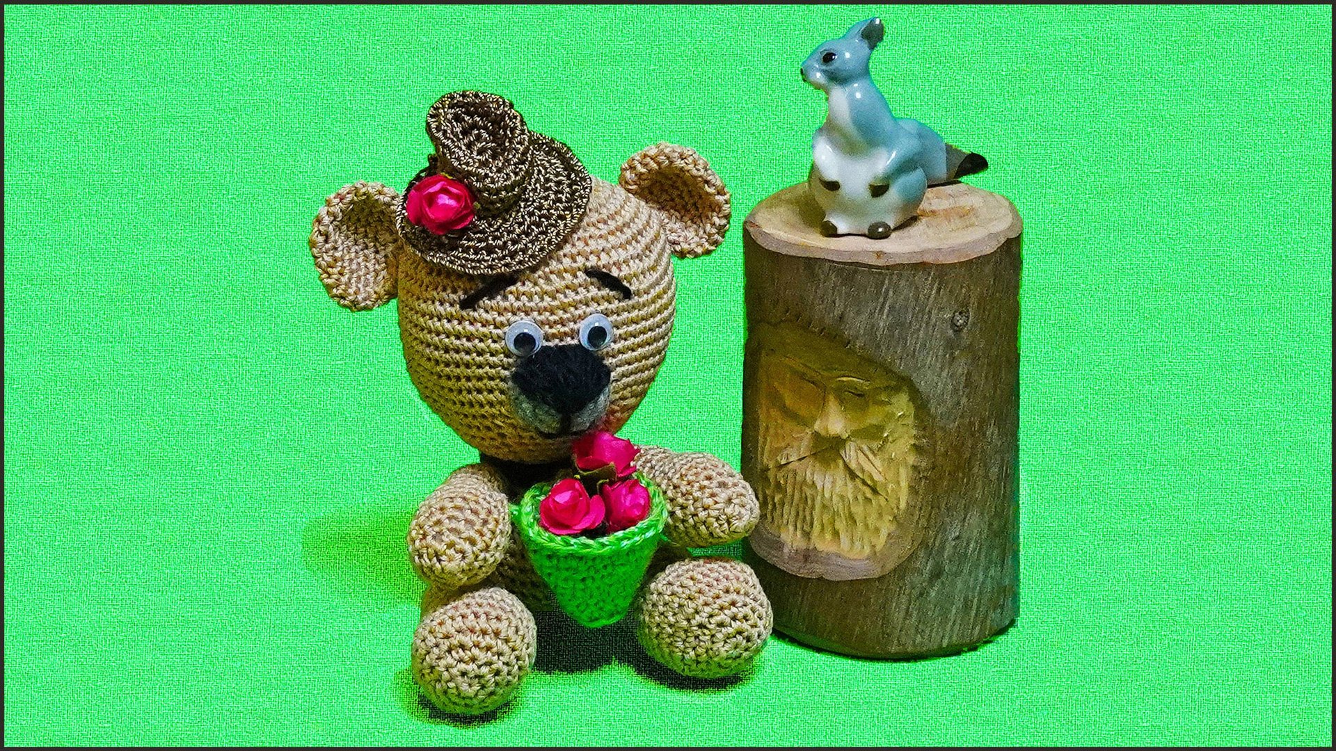 Вязание Мишки крючком в шляпе. Мастер класс вязания игрушки крючком. Часть 3. смотреть онлайн
