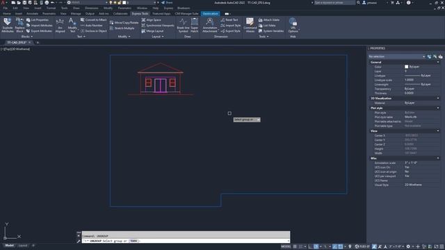 Using the Group Command in AutoCAD 2022 смотреть онлайн