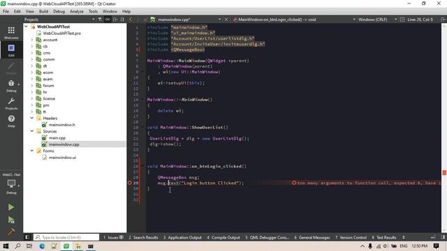 Button Click Event in Qt C++ смотреть онлайн