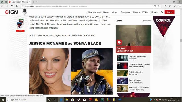 Mortal Kombat Reboot Cast Revealed! смотреть онлайн