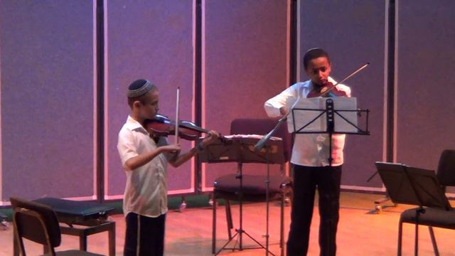 Aharon And Melkamo - Violin Duet. 22/5/2014