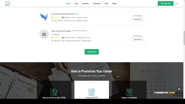 Jobica - Elementor IT Job Board WordPress Theme job portal recruiting Suzuhara смотреть онлайн