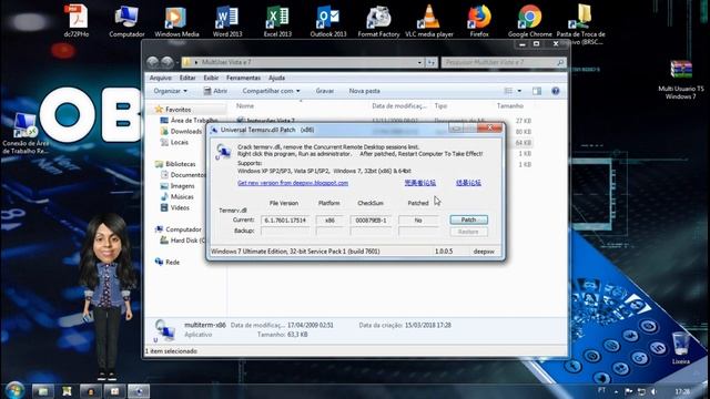 Conectando múltiplos usuários RDP no Windows (XP, 7 e 10). смотреть онлайн