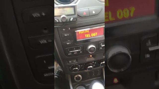 Как разблокировать магнитолу Рено Дачиа