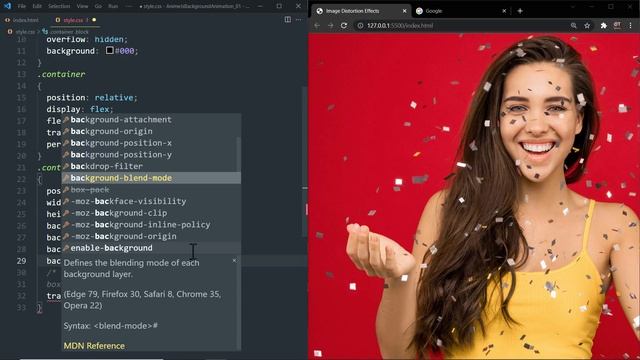 Thanos | Image Distortion Effect using Html CSS & Anime.js смотреть онлайн