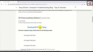 HP printer installation - HP laserjet p1005 driver windows 10 | English - Hindi