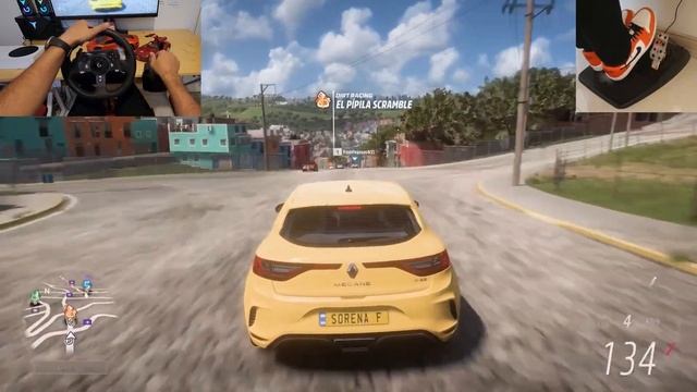 Renault Megane R.S 400 HP | FORZA HORIZON 5 | LOGITECH g920 gameplay смотреть онлайн