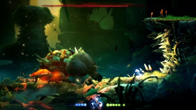 Ori and the Will of the Wisps - Horn Beetle Boss Fight (Kwolok's Hollow, Guardian of the Marsh) смотреть онлайн