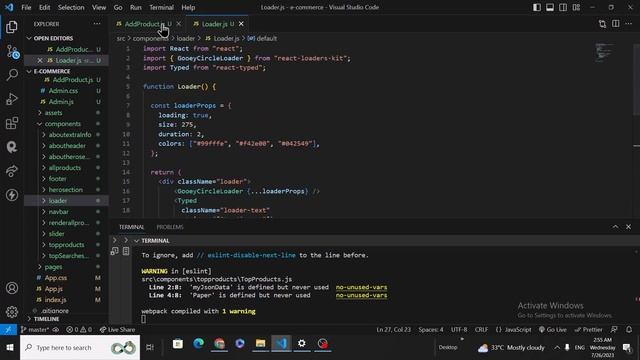 MERN STACK E-Commerce Website Tutorial #21 ? Add a Loading Spinner смотреть онлайн