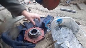 Мотоблок на газу. Ремонт. Замена сальников редуктора. Replacing oil seals motoblock. Перезалил.