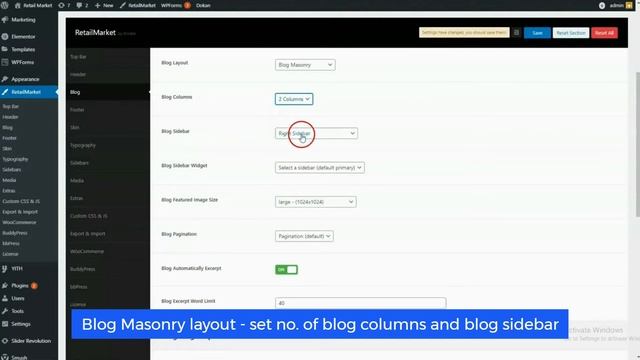 How to Change Blog Layout ‑ Create Multivendor Marketplace with RetailMarket WordPress Theme смотреть онлайн