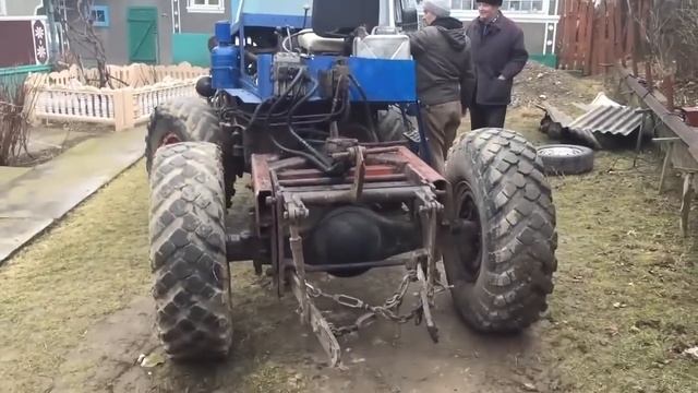 Самодельный трактор-переломка из ГАЗ-66 смотреть онлайн