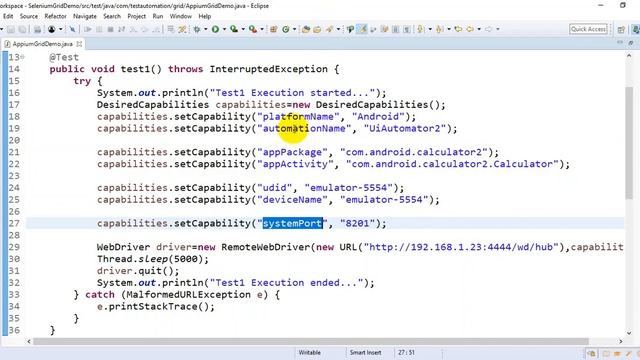 Appium Selenium GRID Tutorial-03 || Appium GRID Parallel Execution(Multiple Devices) смотреть онлайн